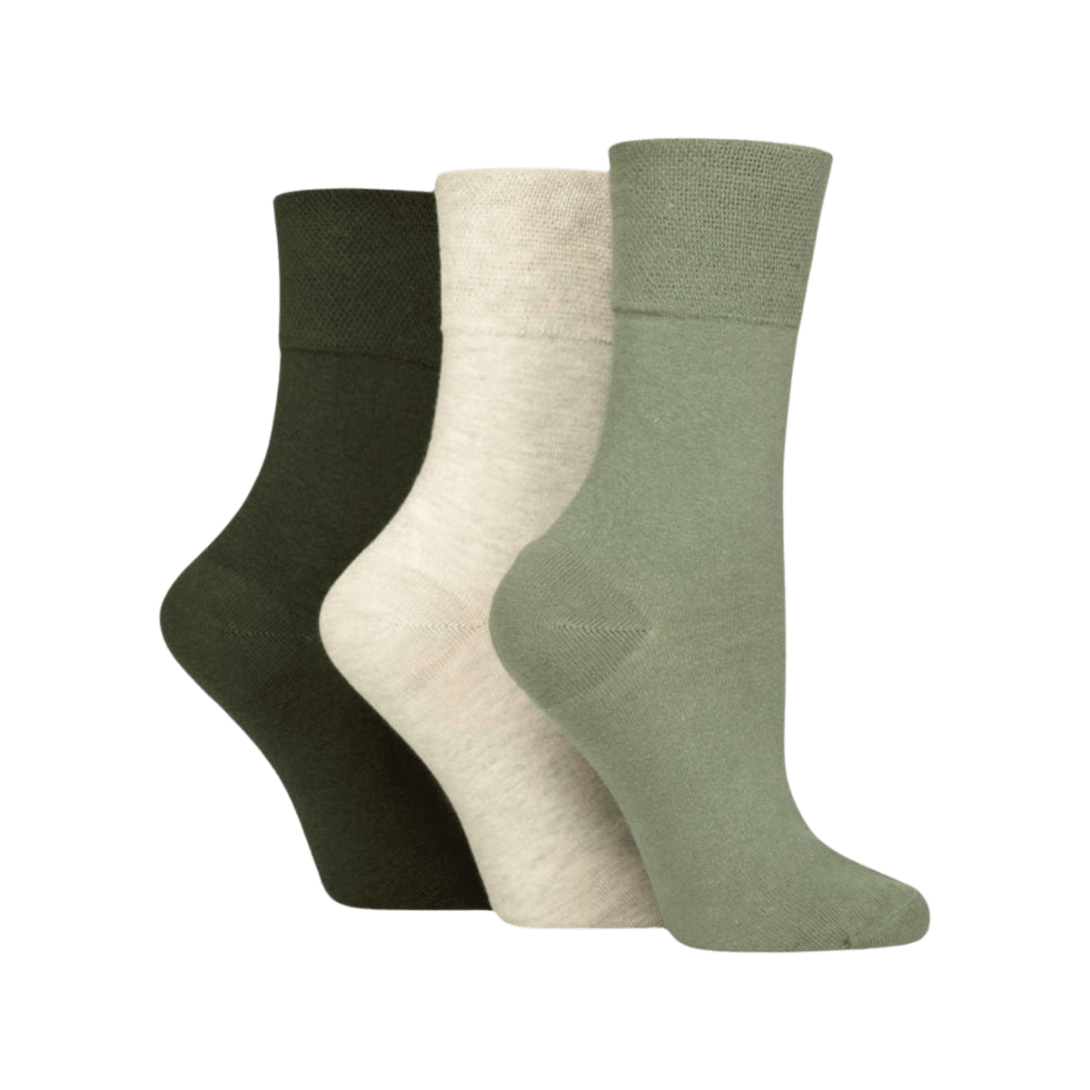 IOMI FOOTNURSE Women's Gentle Grip Diabetes Socks 3pk