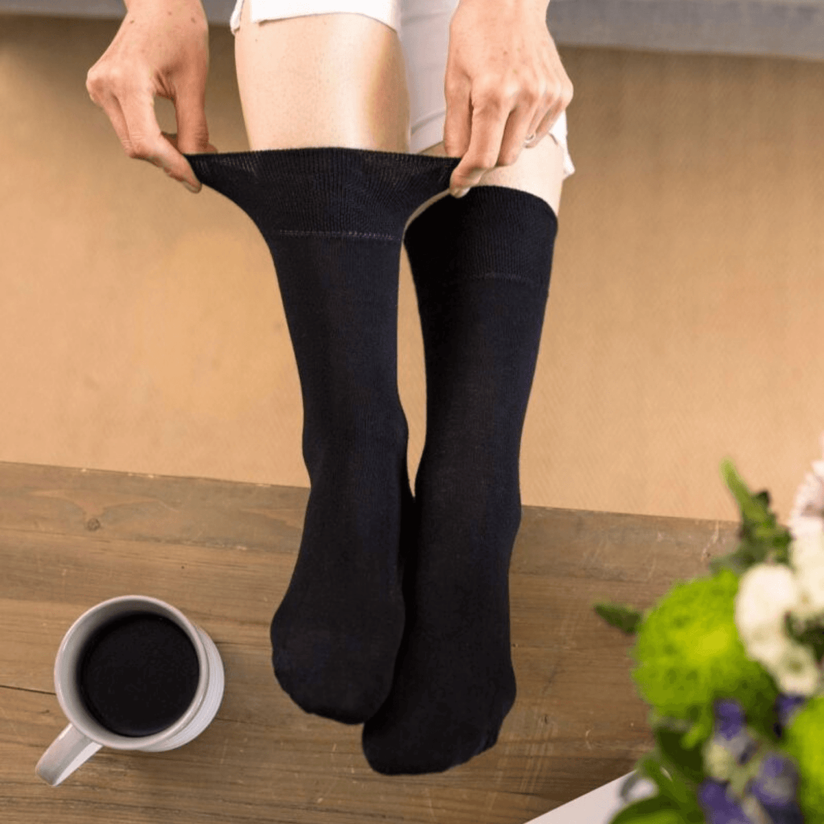 IOMI FOOTNURSE Women's Gentle Grip Diabetes Socks 3pk
