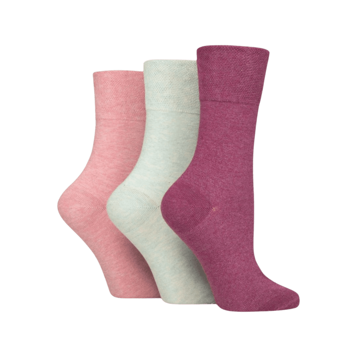 IOMI FOOTNURSE Women's Gentle Grip Diabetes Socks 3pk