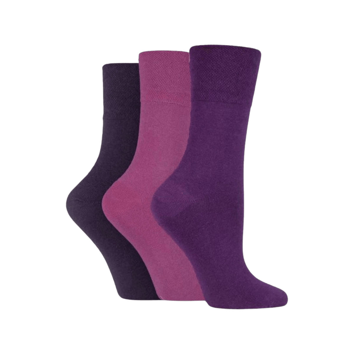 IOMI FOOTNURSE Women's Gentle Grip Diabetes Socks 3pk