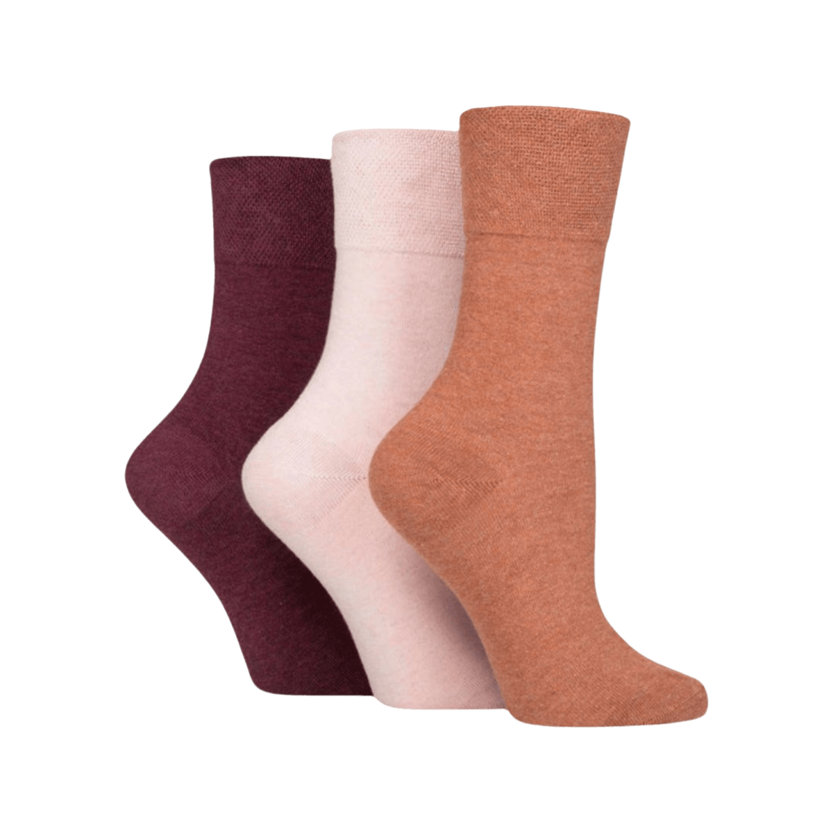 IOMI FOOTNURSE Women's Gentle Grip Diabetes Socks 3pk