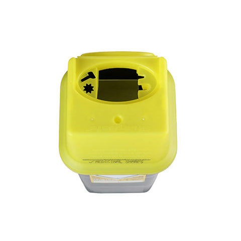 Sharpsafe 7 Litre Yellow Lid Recycled Polymer Container