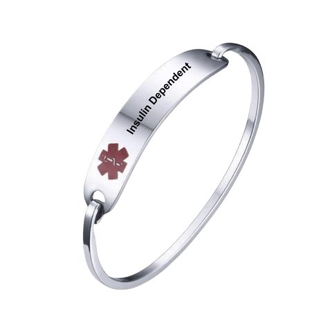 Medical ID Bangle Insulin Dependent