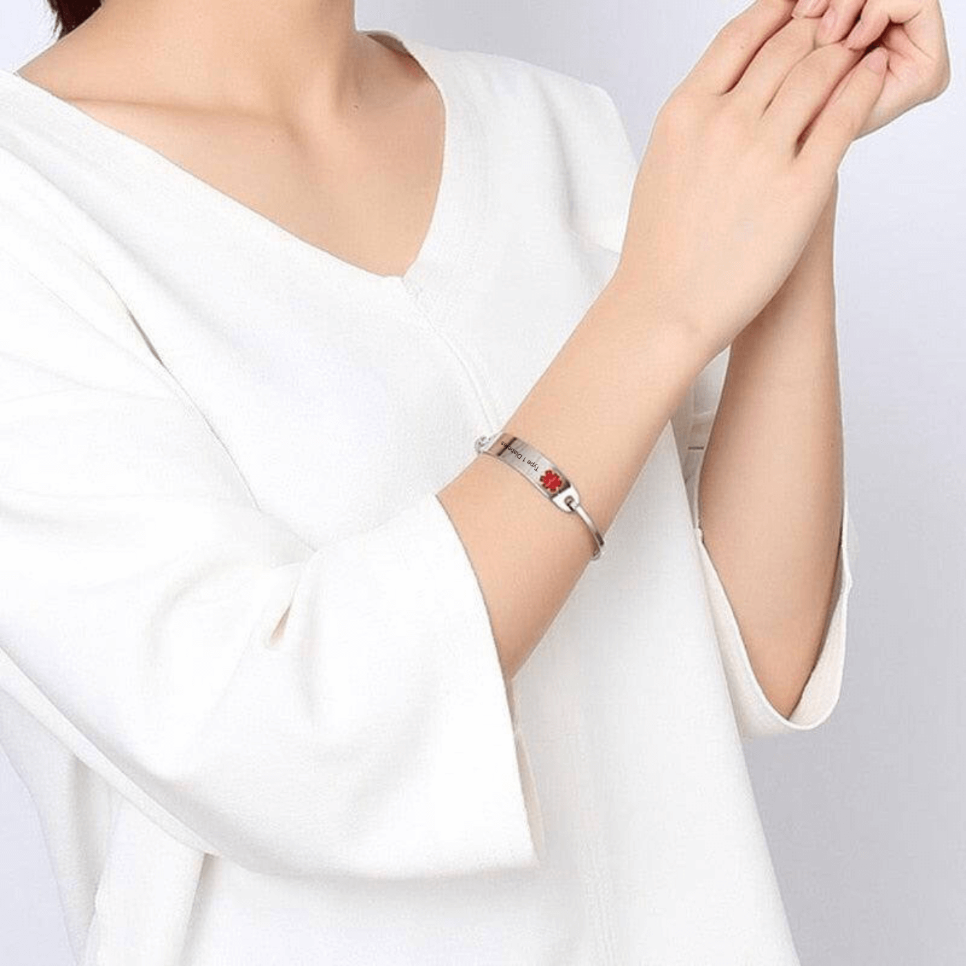 Medical ID Bangle Type 1 Diabetes