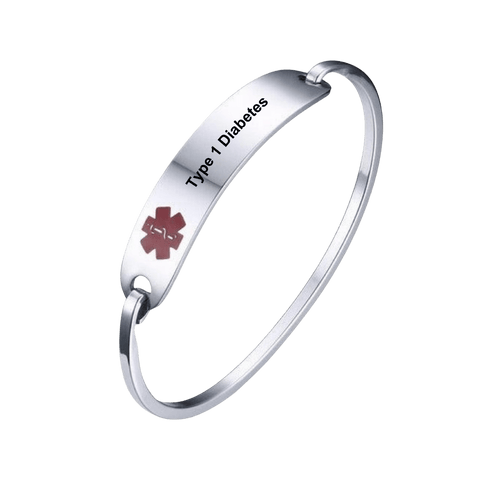 Medical ID Bangle Type 1 Diabetes