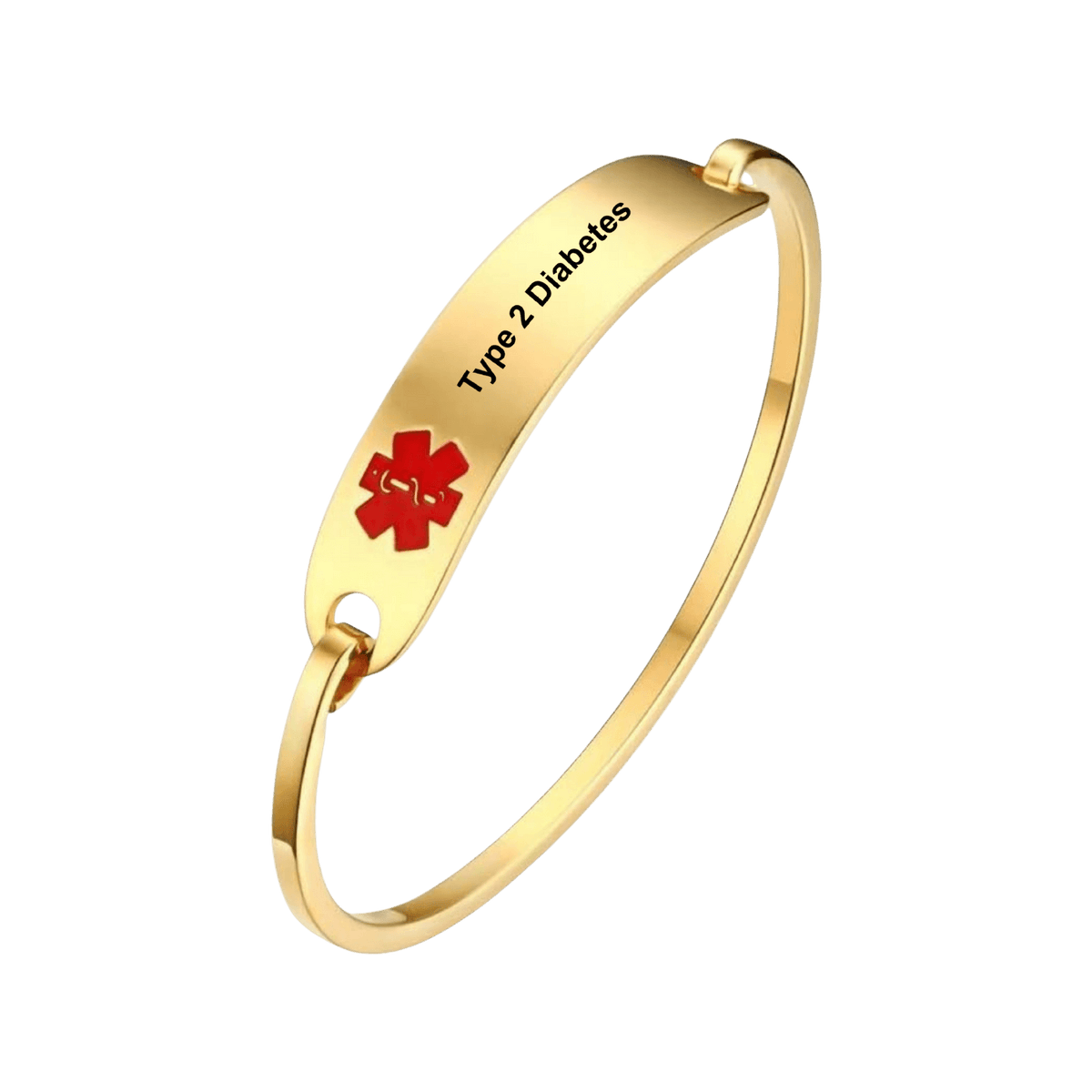 Medical ID Bangle Type 2 Diabetes