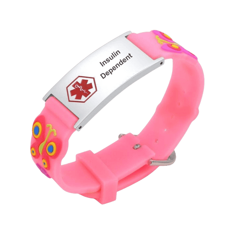 Medical ID Kids Bracelet Insulin Dependent