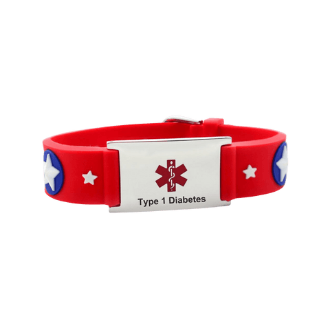 Medical ID Kids Bracelet Type 1 Diabetes