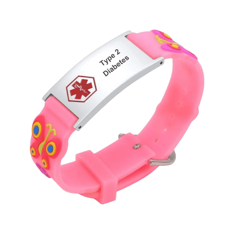 Medical ID Kids Bracelet Type 2 Diabetes