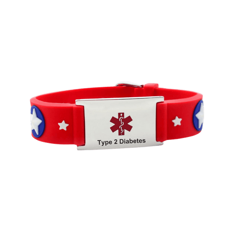 Medical ID Kids Bracelet Type 2 Diabetes