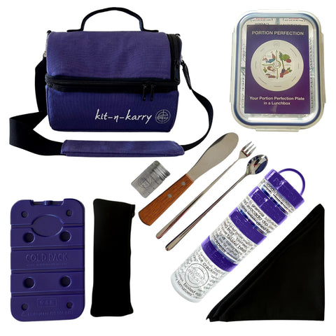 Portion Perfection Kit-n-Karry Lunch Bag - Blue