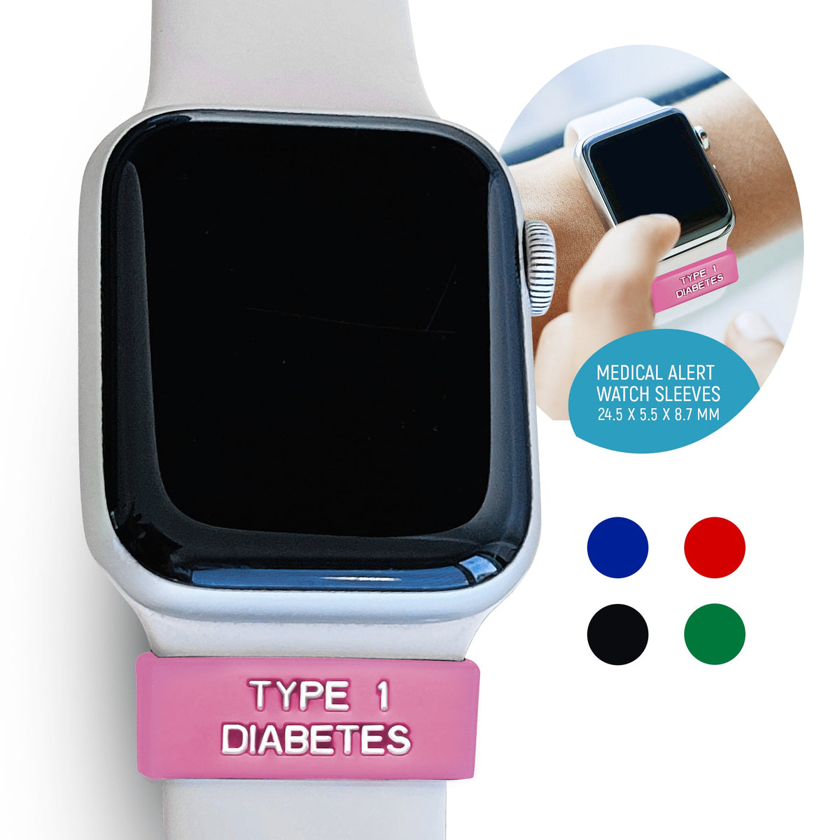 Rockadex Medical Alert Watch Sleeve - Type 1 Diabetes