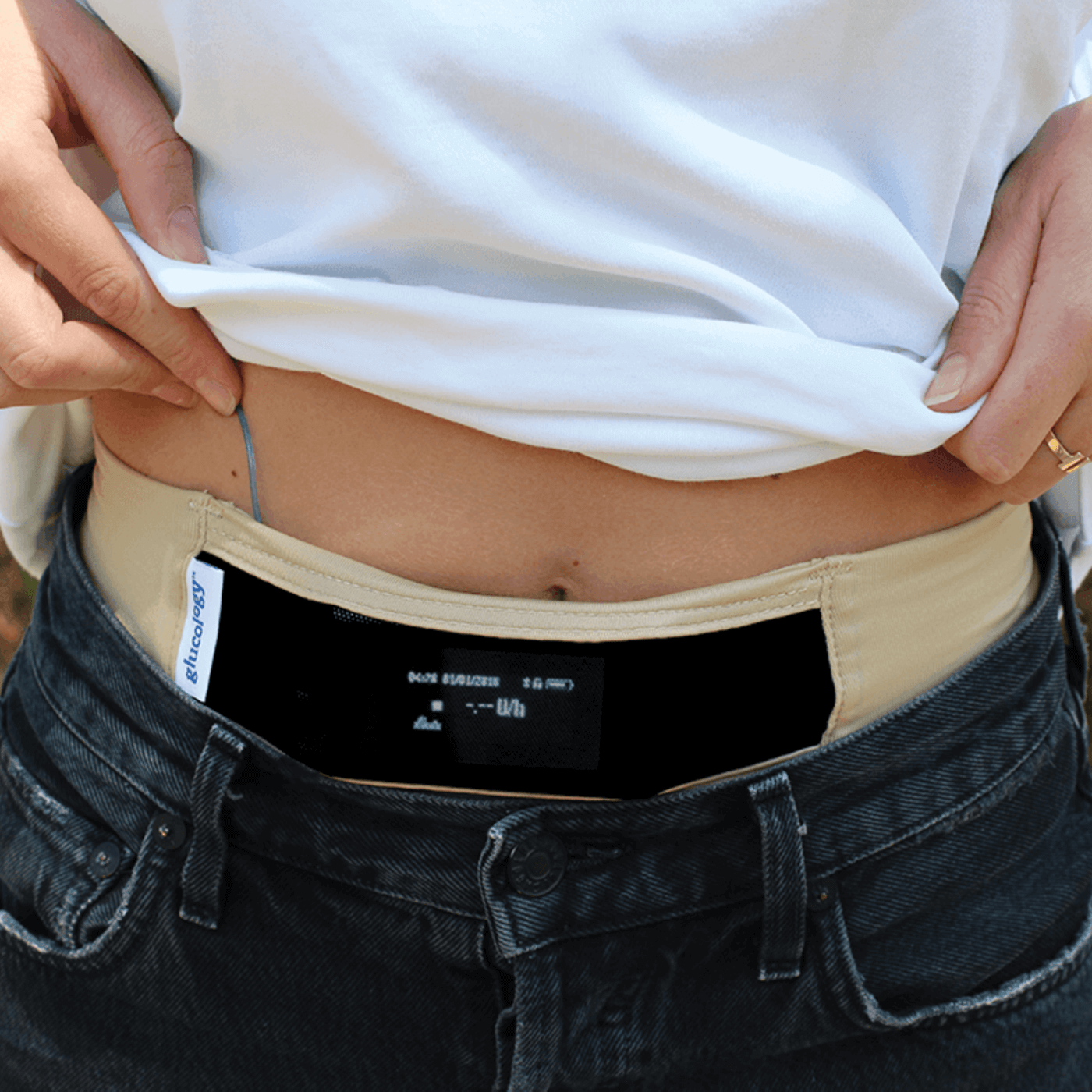 Glucology Insulin Pump Belt Nude