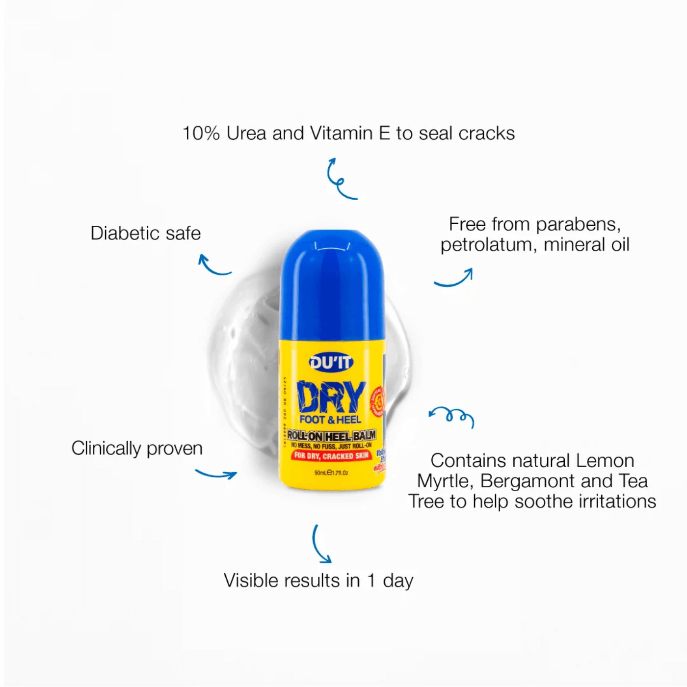 DU'IT Roll On Heel Balm 50mL