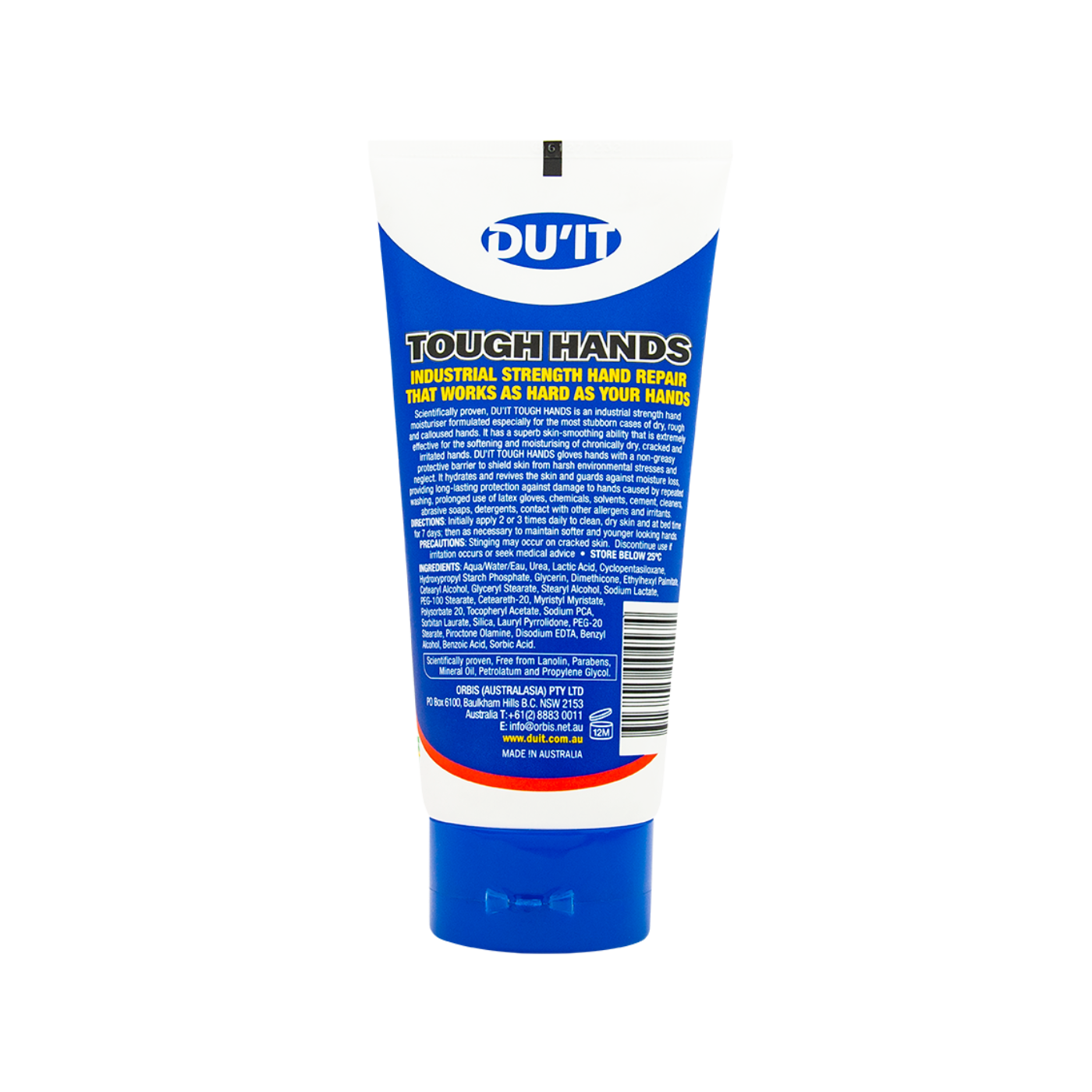 DU'IT Tough Hands Fragrance Free Hand Cream 150g