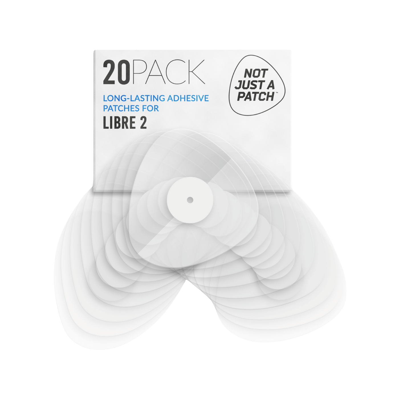 Not Just a Patch Transparent CGM Patches (Freestyle Libre 1 & 2, Medtronic Guardian) 20pk