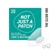 Not Just a Patch Transparent CGM Patches (Freestyle Libre 1 & 2, Medtronic Guardian) 20pk