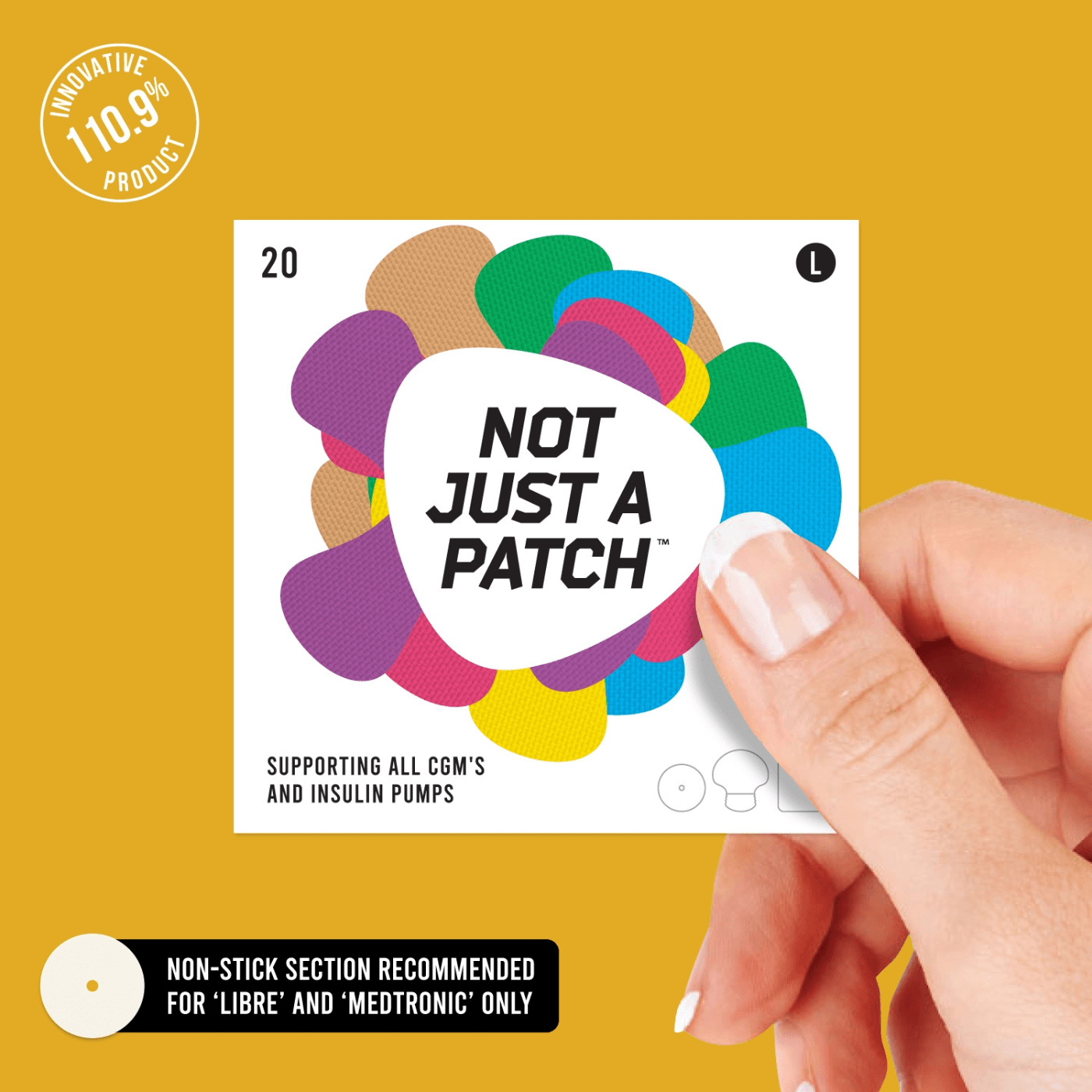 Not Just a Patch CGM X-Patches (All Devices) Multicoloured 20pk