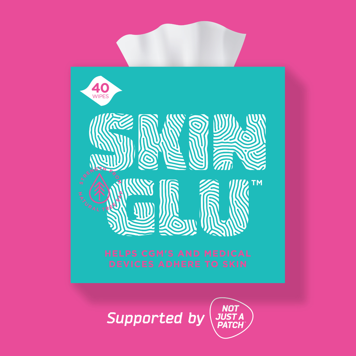 Not Just a Patch CGM Patches Skin Glu 40pk