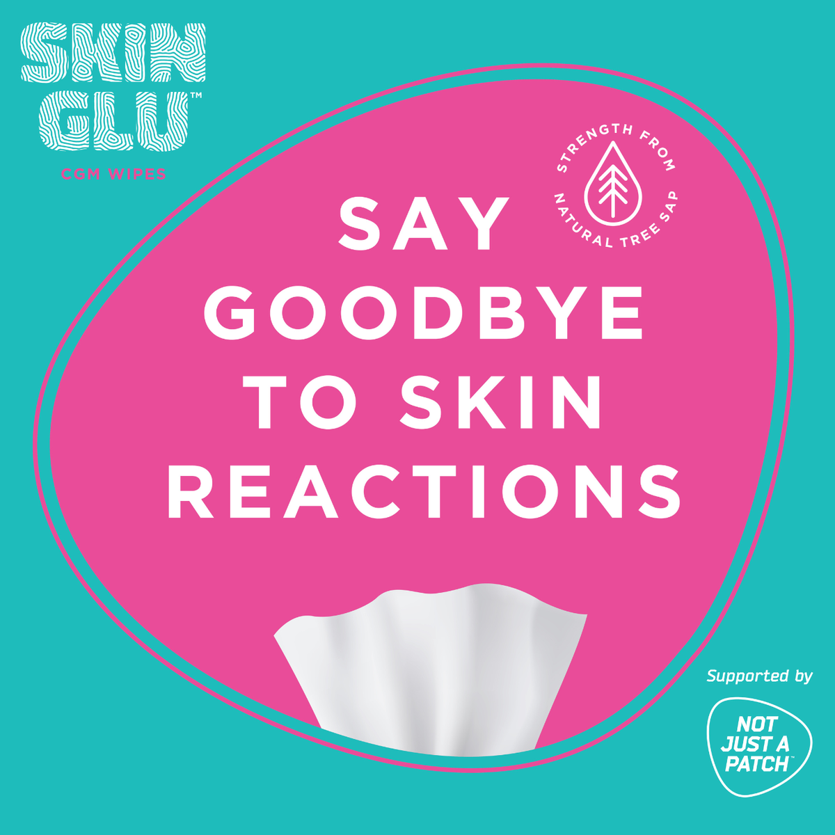 Not Just a Patch CGM Patches Skin Glu 40pk