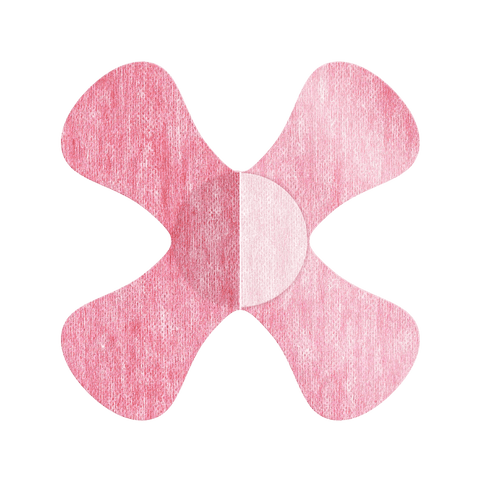 NJaP CGM Patches X-Mini Air Pink 20 pack