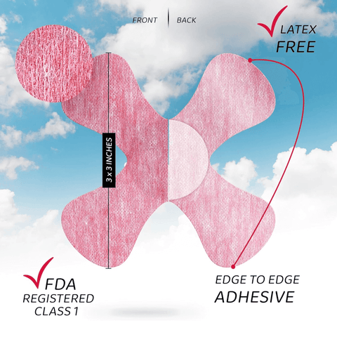 NJaP CGM Patches X-Mini Air Pink 20 pack