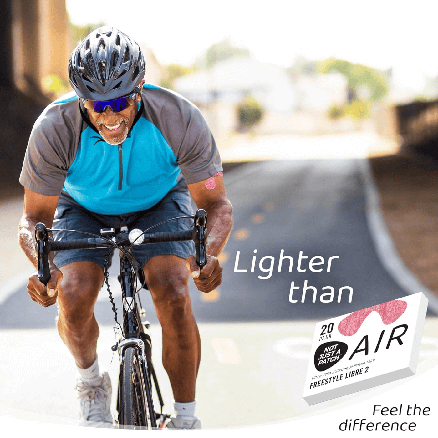 Not Just a Patch X-Mini CGM Air Patches (Freestyle Libre 1 & 2, Medtronic Guardian) Pink 20pk