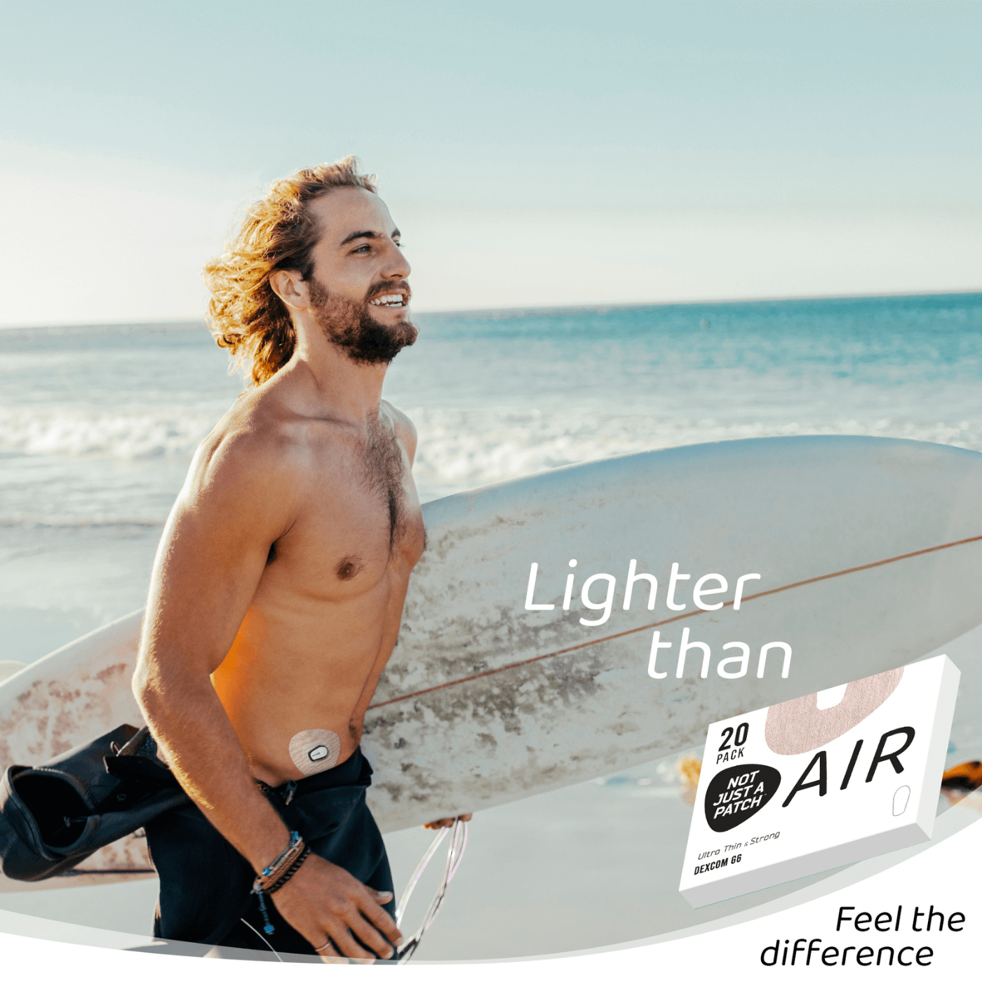 Not Just a Patch CGM Air Patches (Dexcom G6) Beige 20pk