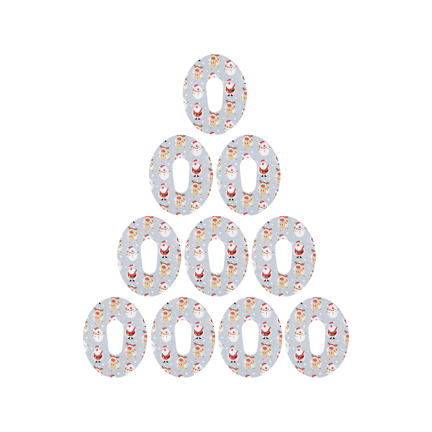 RockaDex Christmas Characters CGM Patch 10pk