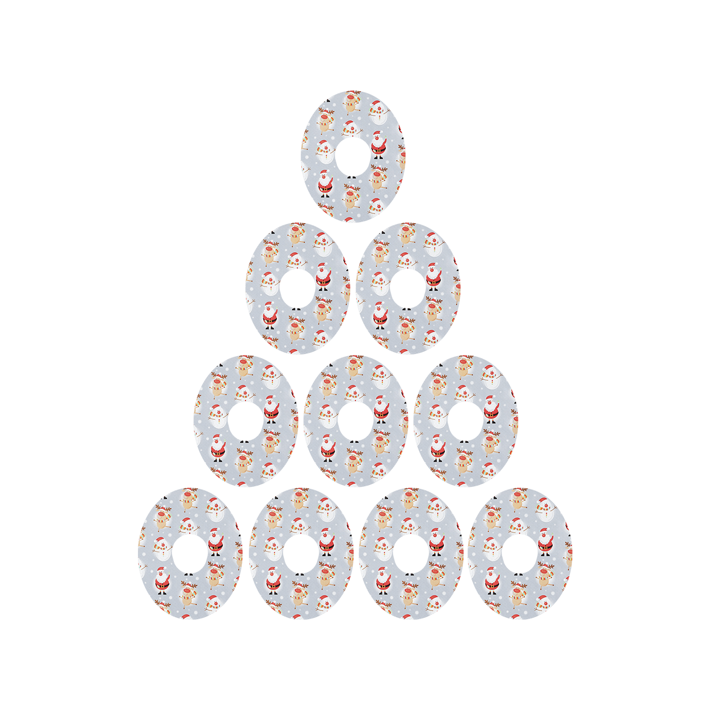 RockaDex Christmas Characters CGM Patch 10pk