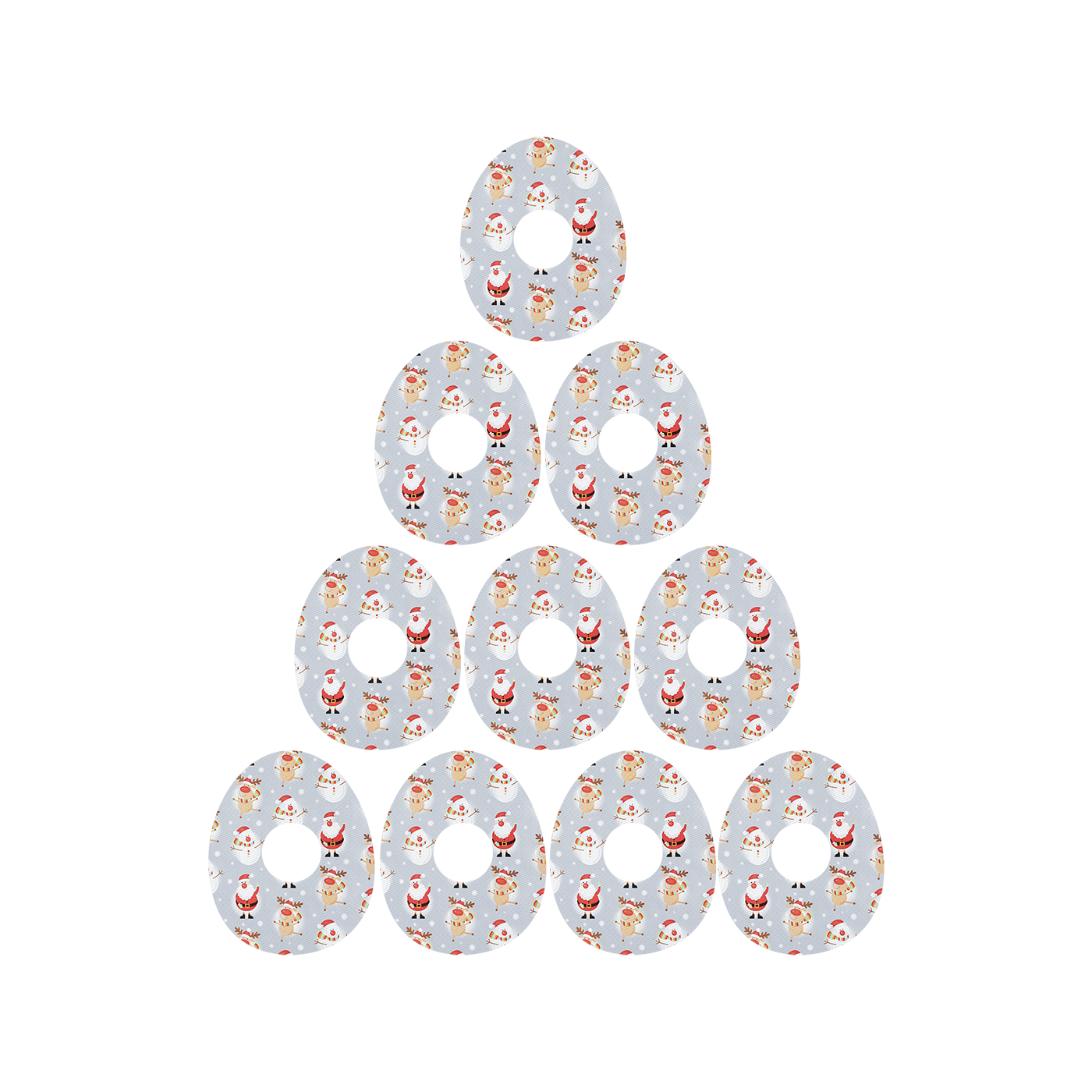 RockaDex Christmas Characters CGM Patch 10pk