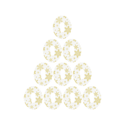 RockaDex Christmas Gold Snowflakes CGM Patch 10pk