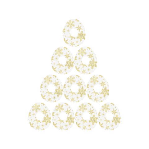 Christmas Snow Flakes - CGM Patches 10pk