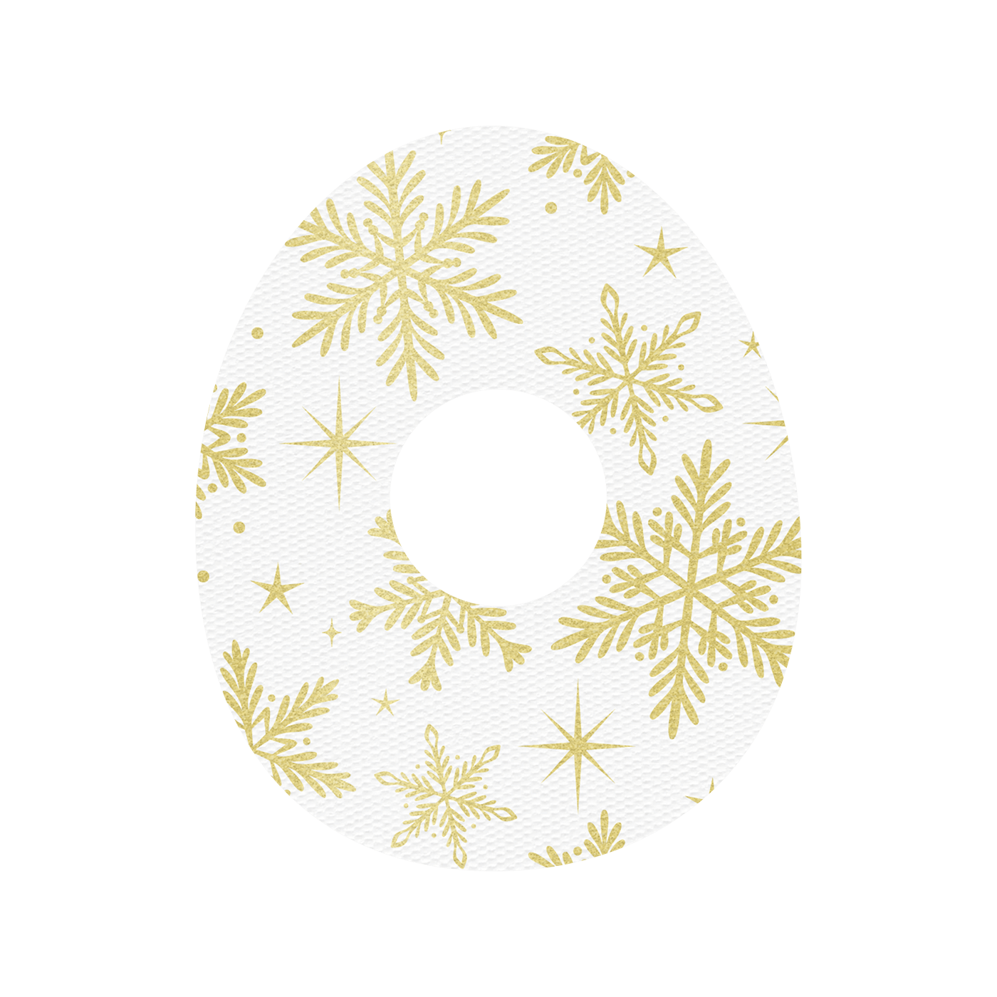 RockaDex Christmas Gold Snowflakes CGM Patch 10pk