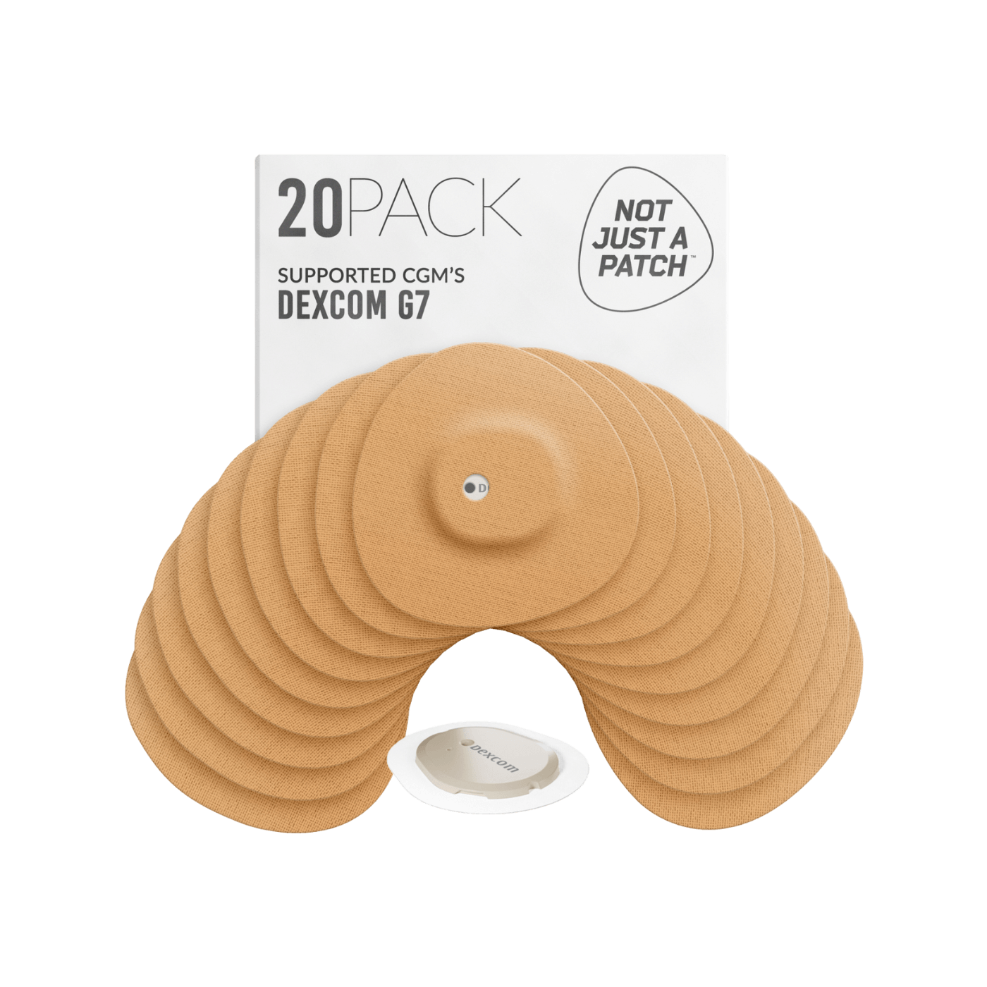 Not Just a Patch Original CGM Patches (Dexcom G7, ONE+, and Stelo) 20pk
