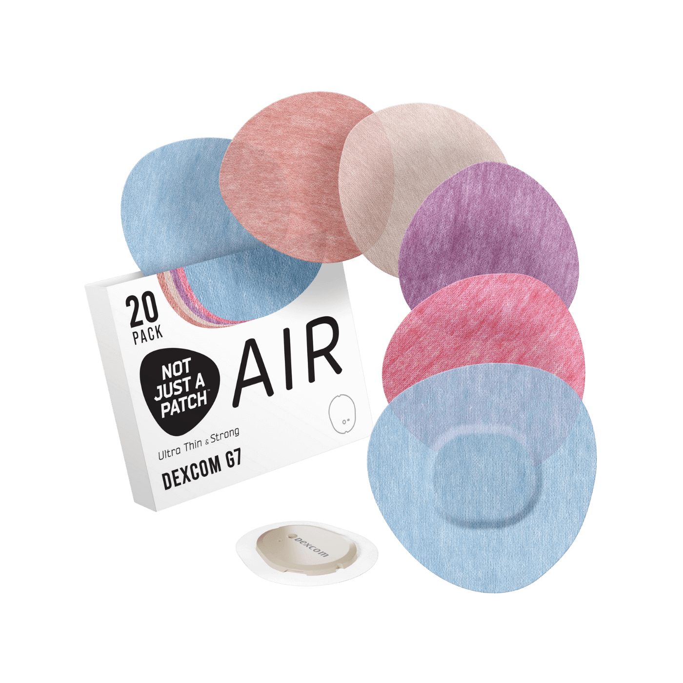 Not Just a Patch CGM Air Patches (Dexcom G7, ONE+, Stelo) 20pk