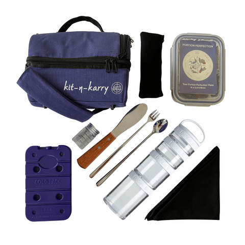 Portion Perfection Kit-n-Karry Lunch Bag - Blue