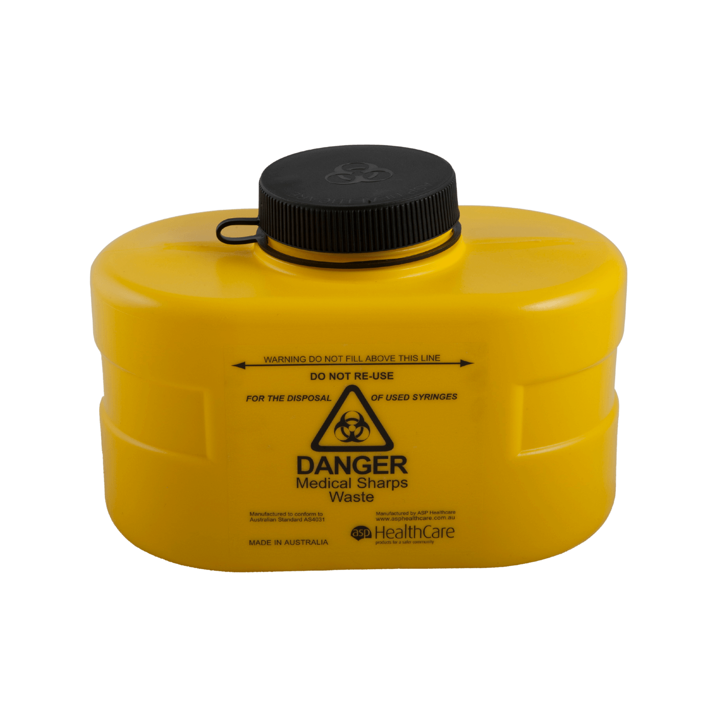 ASP Healthcare   FITTANK Sharps Container With Screw-Top 3L