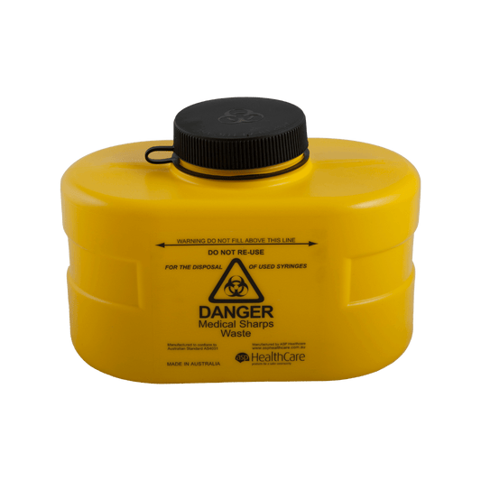 3L FITTANK Sharps Container With Screw-Top