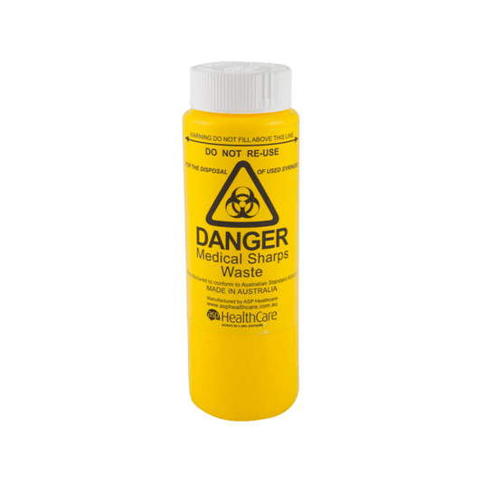 ASP Healthcare FITSAFE Sharps Container With Screw-Top 250ml