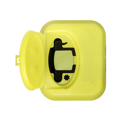 Sharpsafe 7 Litre Yellow Lid Recycled Polymer Container