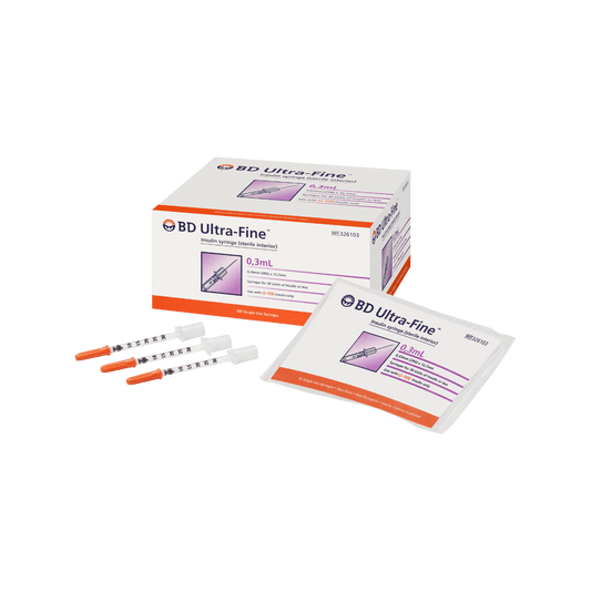 BD Ultrafine Syringe 29G 0.3ml 12.7mm 100pk