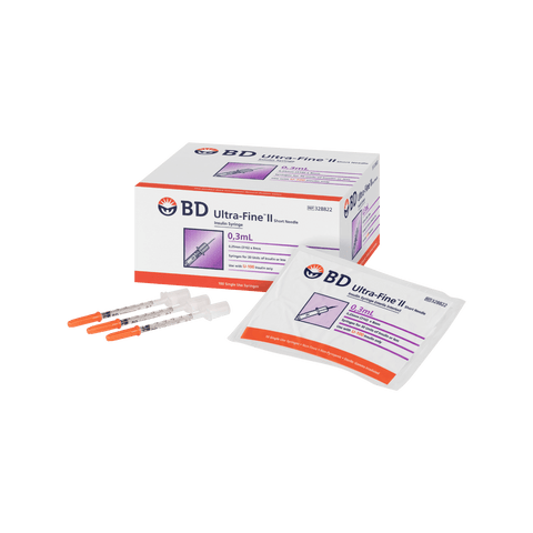 BD Ultrafine II Syringe 31G 0.3ml 8mm 100pk