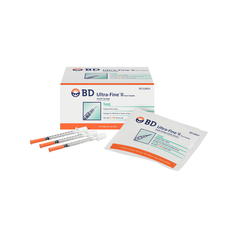 BD Ultrafine II Syringe 31G 1.0ml 8mm 100pk