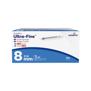 embecta Ultra-Fine II Syringe 31G 1.0mL 8mm 100pk