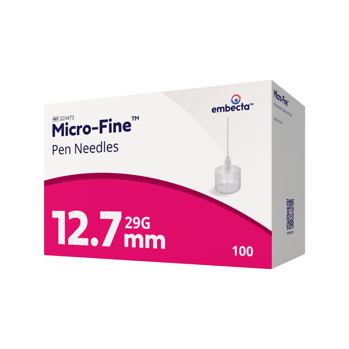 embecta Micro-Fine Pen Needle 29G 12.7mm 100pk