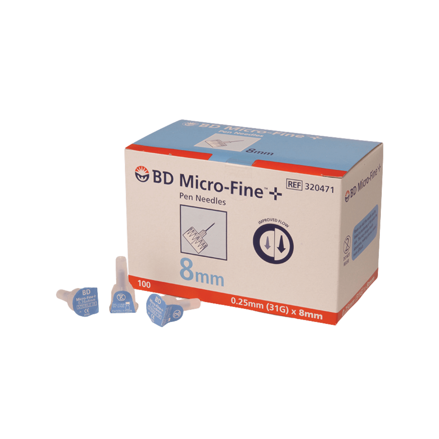 BD Micro-Fine Pen Needle 31G 8mm 100pk