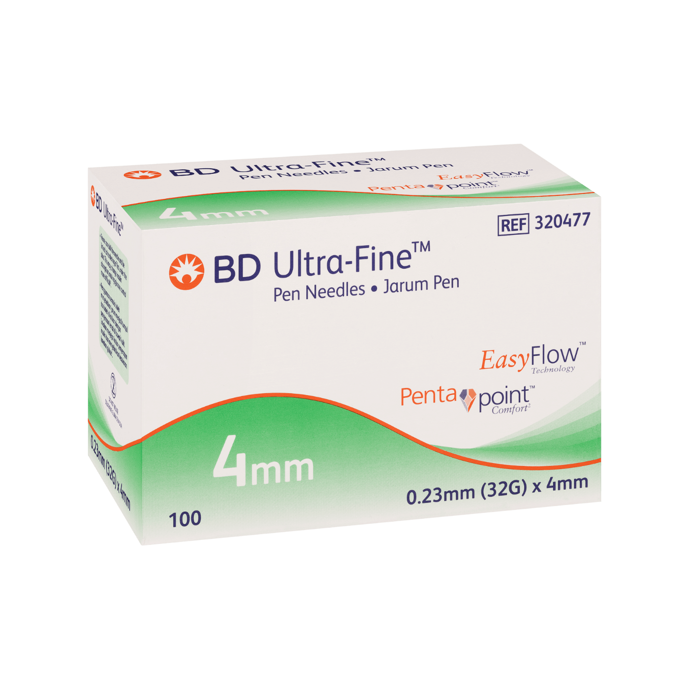 BD Ultra-Fine Pen Needle 32G 4mm 100pk