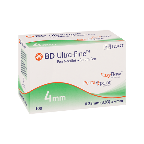 BD UltraFine Pen Needle 32G 4mm 100pk