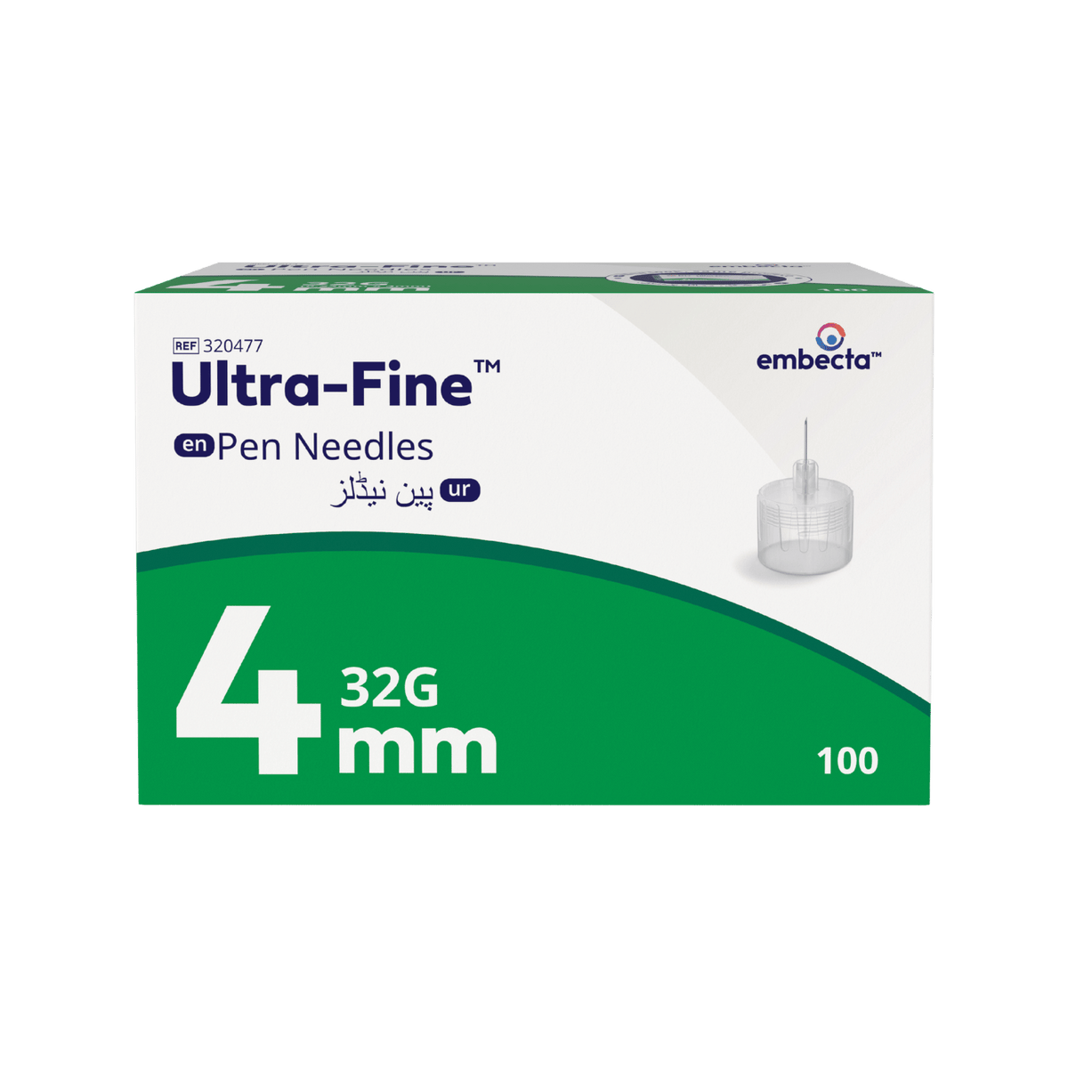 embecta Ultra-Fine Pen Needle 32G 4mm 100pk